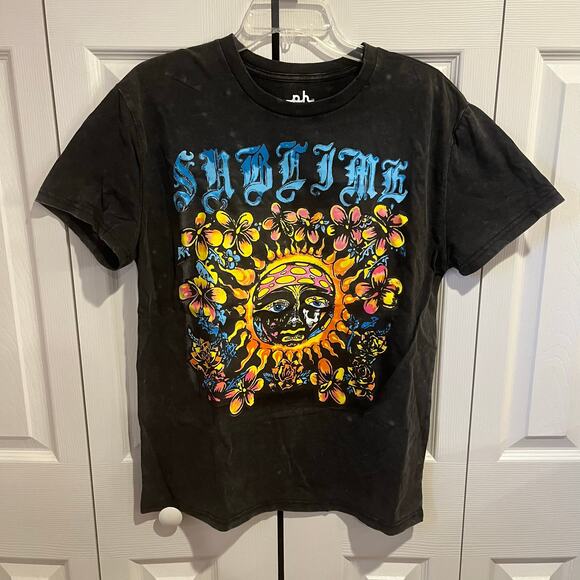 Sublime Sun Logo Graphic Tee Gray Medium - Picture 1 of 4